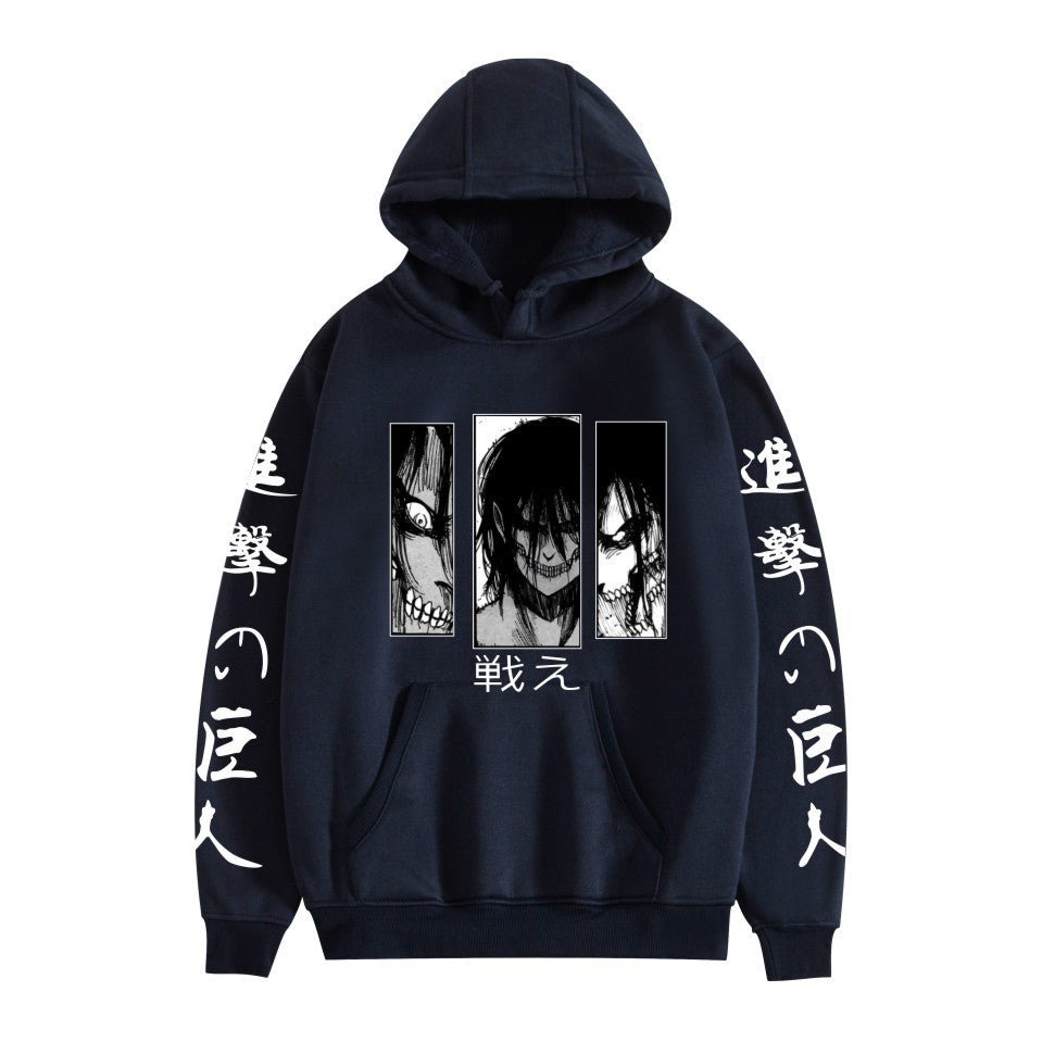Attack on Titan peripheral European size hot-selling printed pullover for men and women
