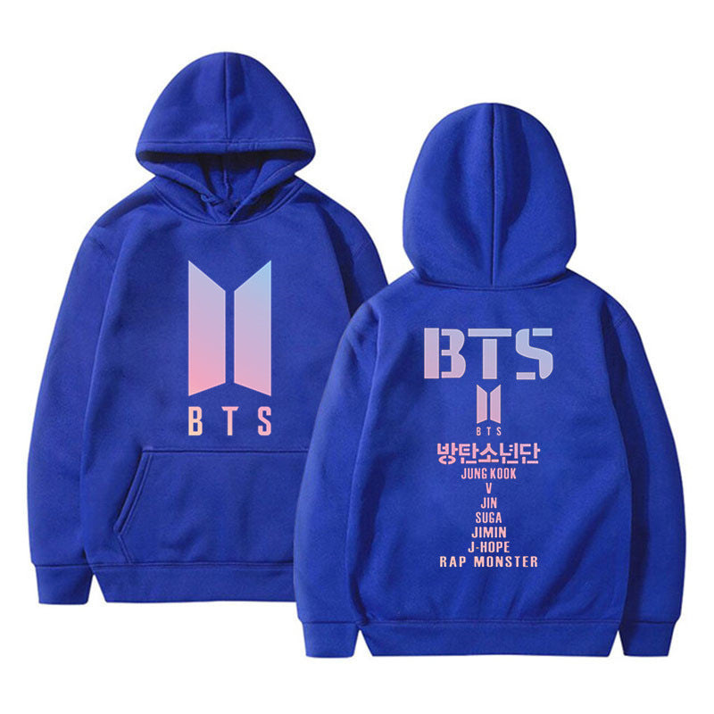 Adult Street Style Hoodie BTS Sweater Women's Youth League Surrounding Cheerleaders Hedging Casual Women's Sweater Sweater