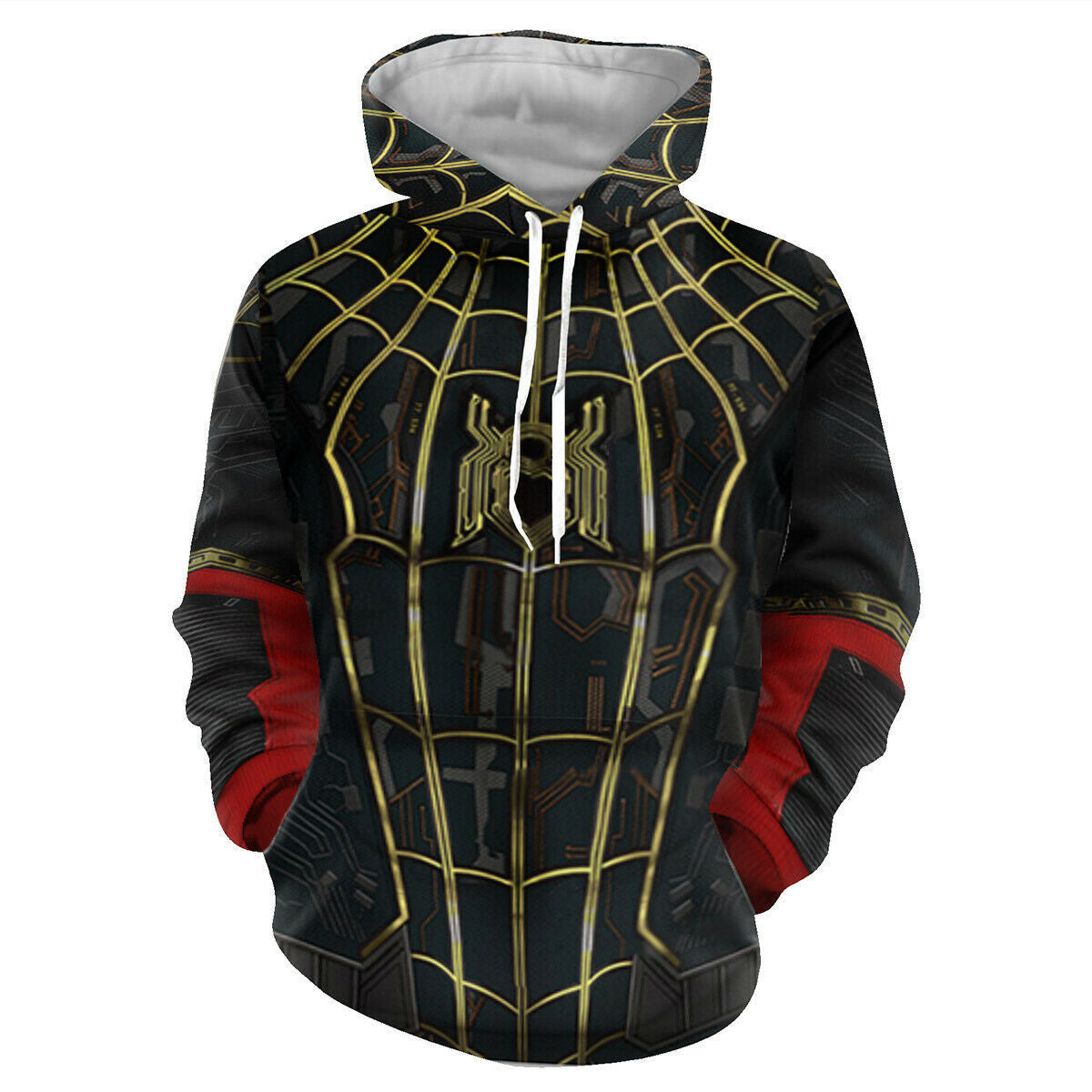 3D digital printing Spider-Man New Era Little Black Spider cosplay anime zipper cardigan hooded sweatshirt