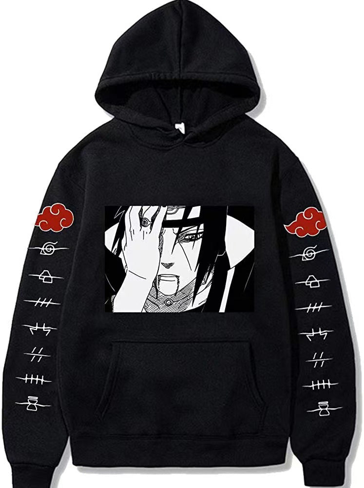 Large size men and women couple sweater trendy hooded hoodie anime hoodie