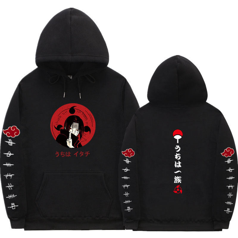 Large size men and women couple sweater trendy hooded hoodie anime hoodie