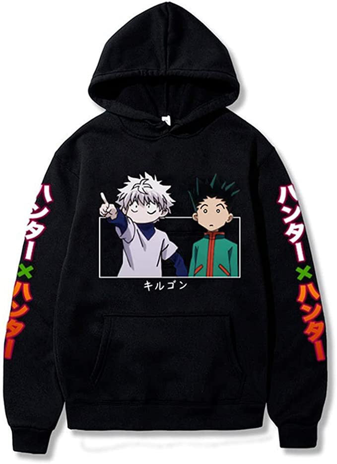 Large size men and women couple sweater trendy hooded hoodie anime hoodie