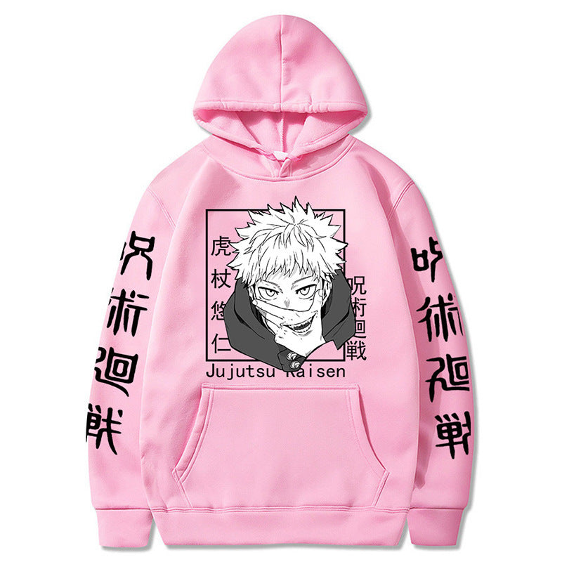 2023 New Anime Knotweed Hisahito Cartoon Printed Hoodie Sweatshirt for Men and Women Spells Return to the Animation Hoodie