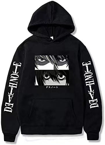 Large size men and women couple sweater trendy hooded hoodie anime hoodie
