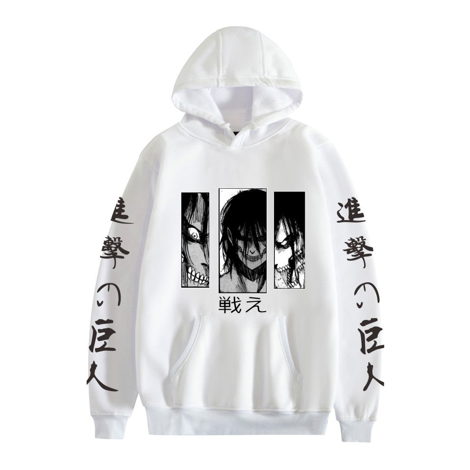 Attack on Titan peripheral European size hot-selling printed pullover for men and women