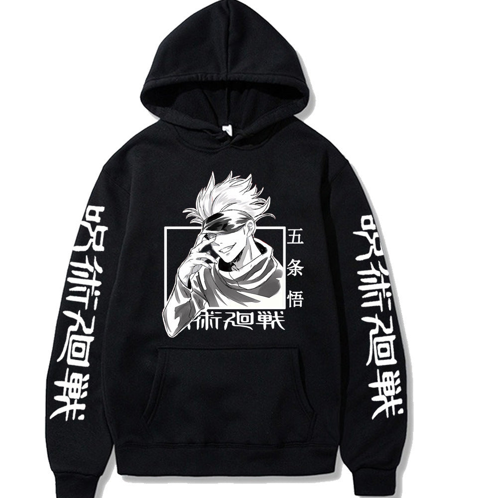 Jujutsu Kaisen Hoodie Hip Hop Anime Truien Tops Losse Lange Mouwen Herfst Man Doek