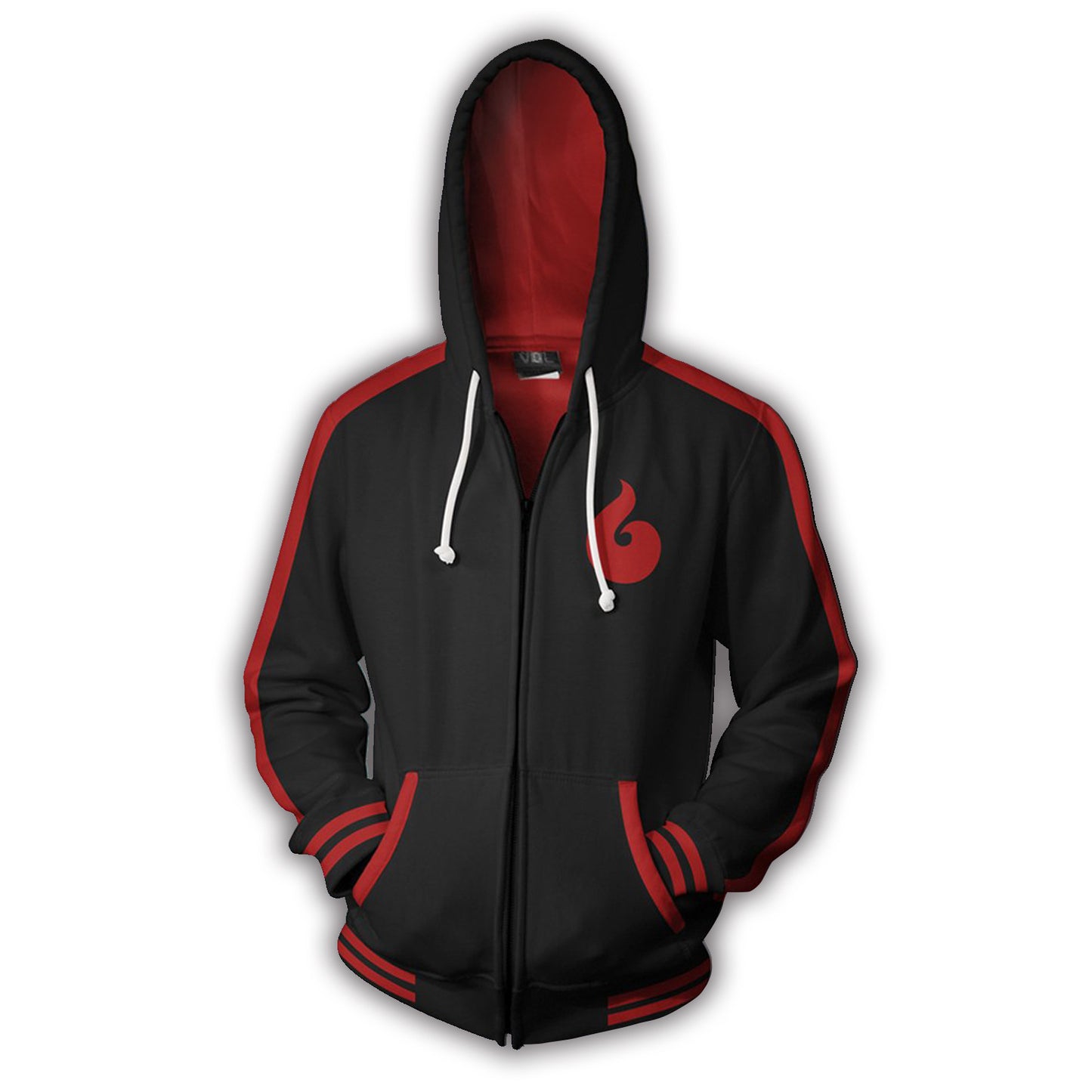 Naruto Akatsuki 3D printed-zip hoodie jacket coat