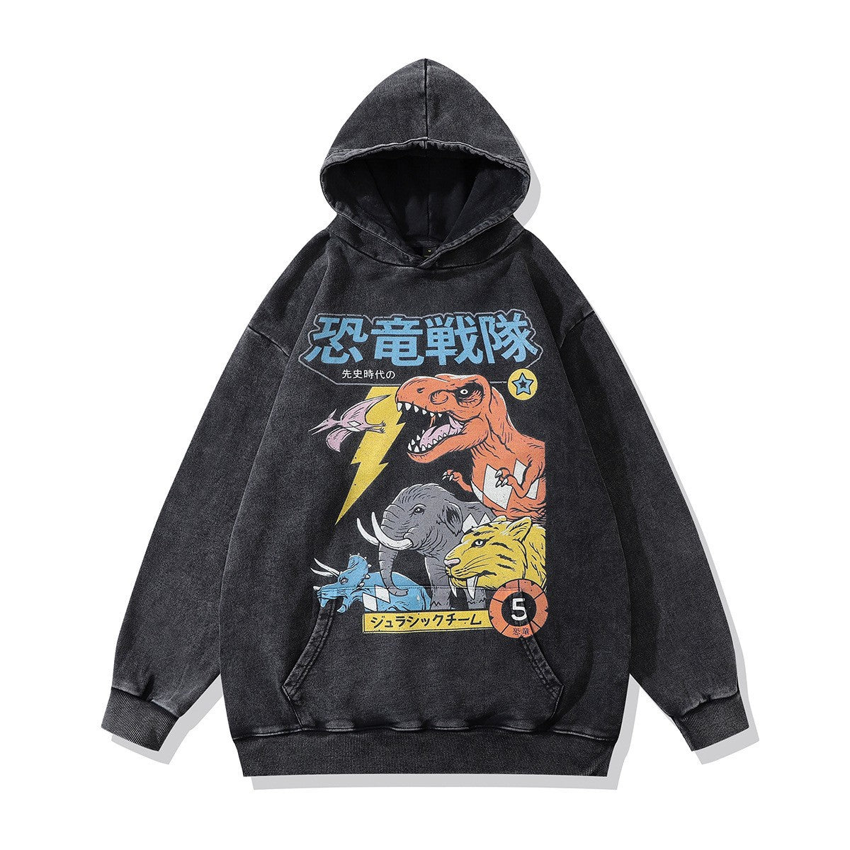 High version B family BB kangaroo pocket fleece hoodie heavy industry wash water old effect OS loose version couple models wholesale