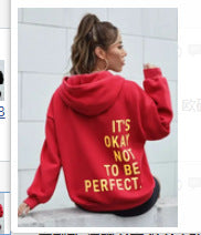 European and American all-match Christmas theme sweatshirt with full print floral Christmas elements and letter hooded sweatshirt with casual style