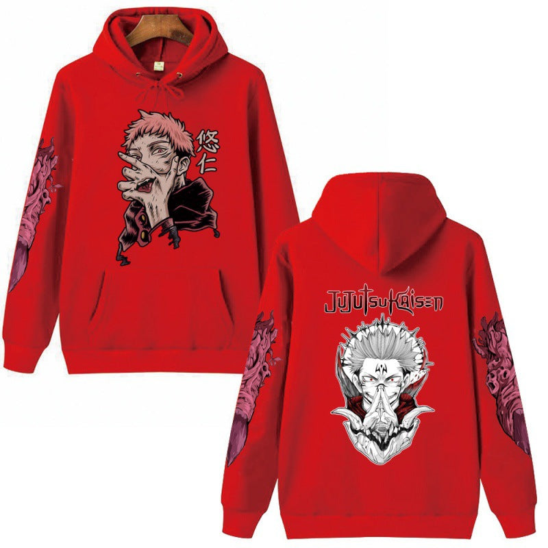 Jujutsu Kaisen Unisex Anime Hoodie Truien Tops Lange Mouwen Hip Hop Streetwear