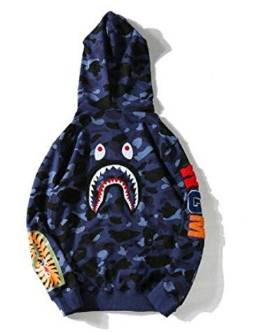 New foreign trade products Shark head cartoon bear sweater Unisex casual couple hooded jacket