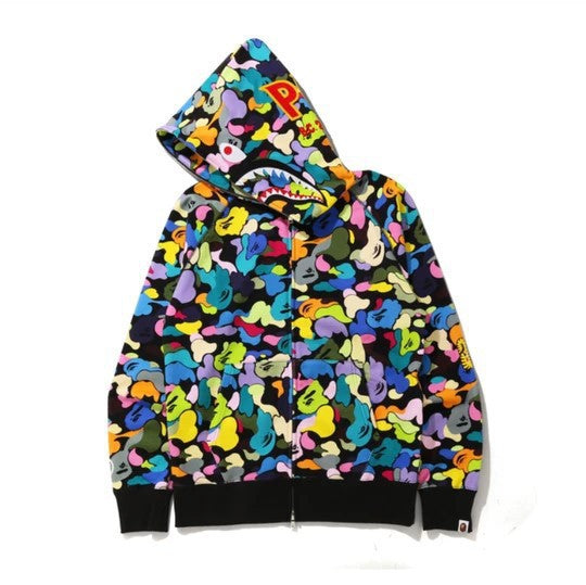 New foreign trade products Shark head cartoon bear sweater Unisex casual couple hooded jacket