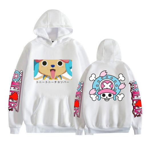 Japanese anime One Piece Straw Hats peripheral series anime fashion casual hooded sweatshirt
