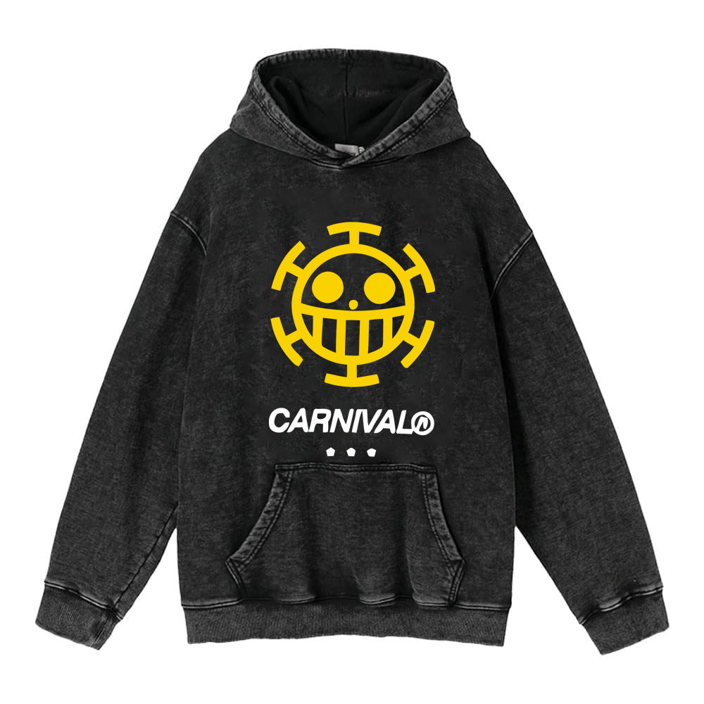 Luffy Zoro anime street retro cotton sweatshirt street fashion hooded sweatshirt