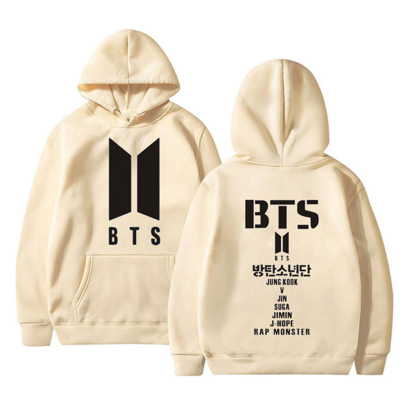 Adult Street Style Hoodie BTS Sweater Women's Youth League Surrounding Cheerleaders Hedging Casual Women's Sweater Sweater