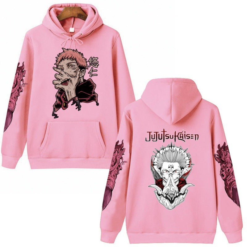Jujutsu Kaisen Unisex Anime Hoodie Truien Tops Lange Mouwen Hip Hop Streetwear
