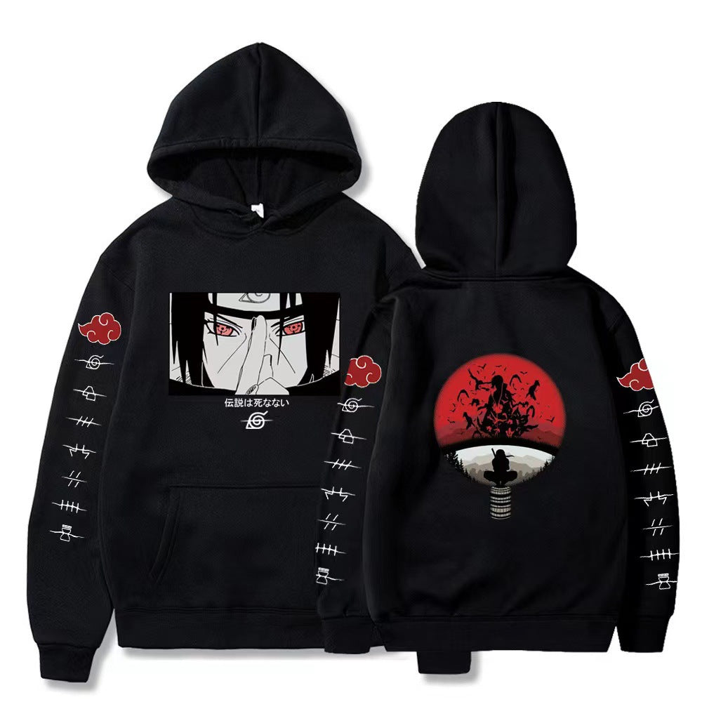 Large size men and women couple sweater trendy hooded hoodie anime hoodie