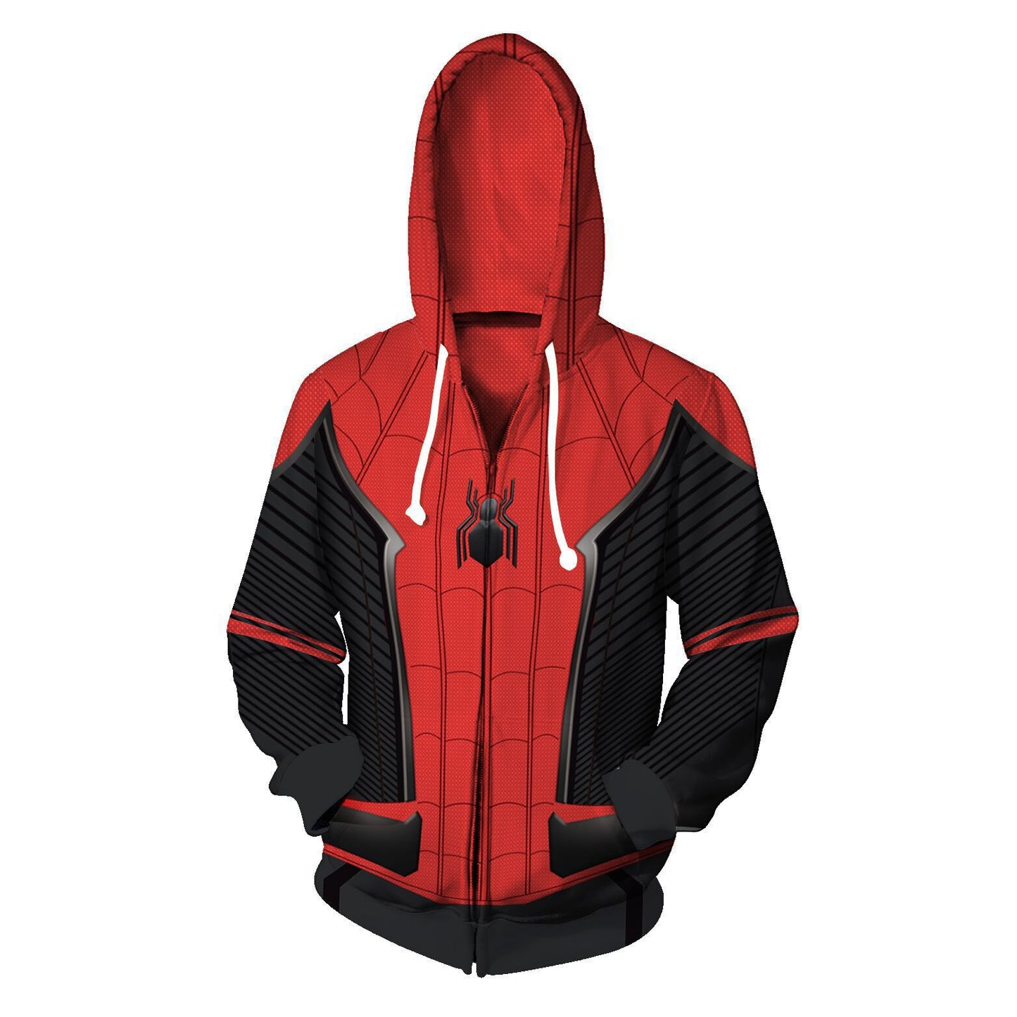 3D digital printing Spider-Man New Era Little Black Spider cosplay anime zipper cardigan hooded sweatshirt