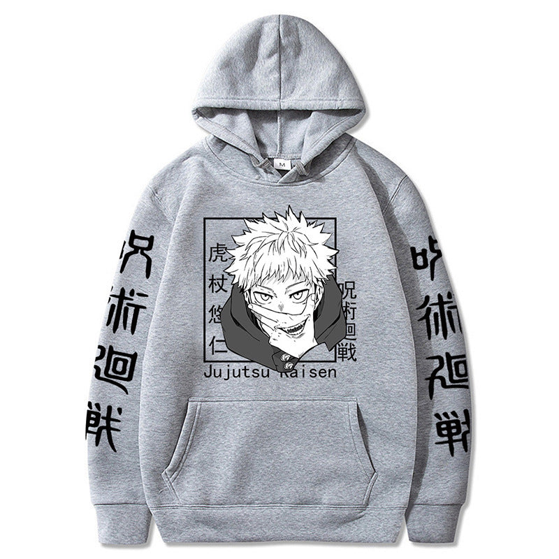 2023 New Anime Knotweed Hisahito Cartoon Printed Hoodie Sweatshirt for Men and Women Spells Return to the Animation Hoodie