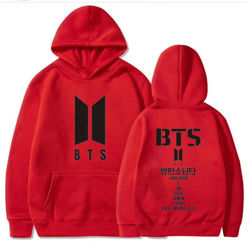 Adult Street Style Hoodie BTS Sweater Women's Youth League Surrounding Cheerleaders Hedging Casual Women's Sweater Sweater