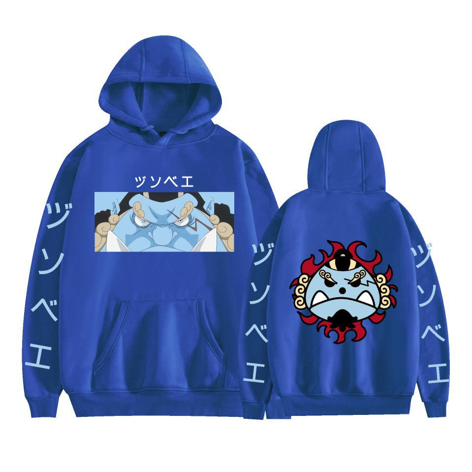 One Piece peripheral printed pullover sweatshirt for men and women