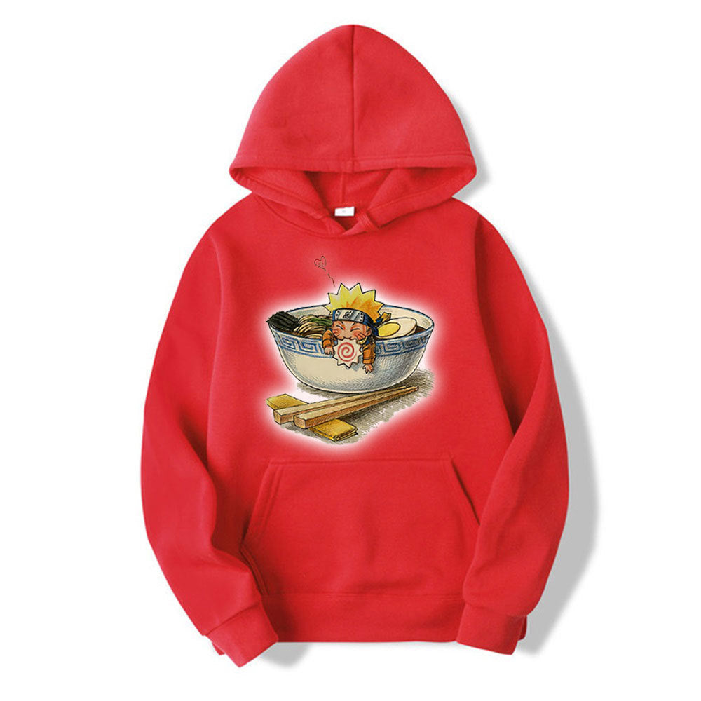 Cross-border hot sale personalized custom Naruto Naruto men and women loose hooded sports sweater wholesale