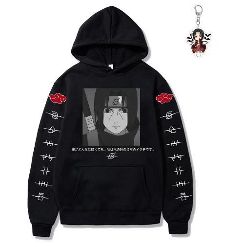 Large size men and women couple sweater trendy hooded hoodie anime hoodie