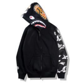 New foreign trade products Shark head cartoon bear sweater Unisex casual couple hooded jacket