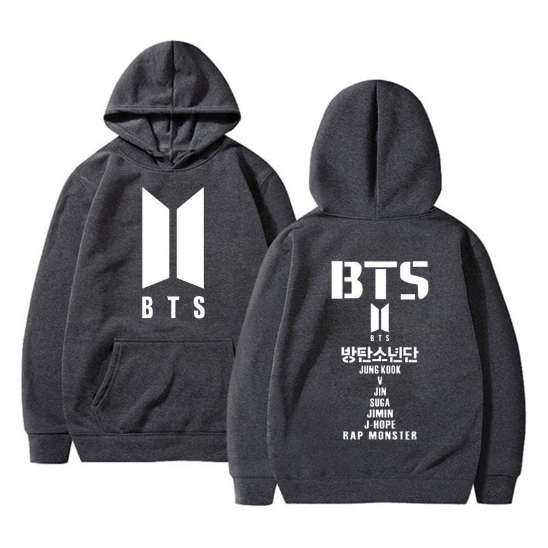 Adult Street Style Hoodie BTS Sweater Women's Youth League Surrounding Cheerleaders Hedging Casual Women's Sweater Sweater