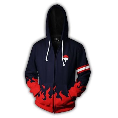 Naruto Akatsuki 3D printed-zip hoodie jacket coat