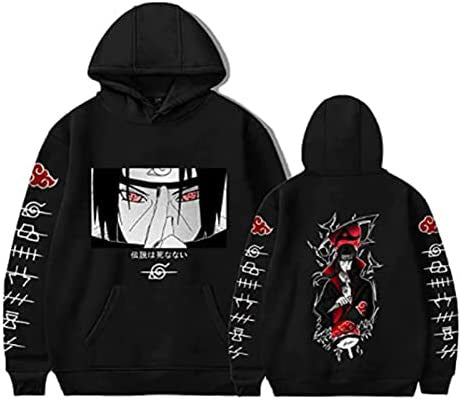 Large size men and women couple sweater trendy hooded hoodie anime hoodie