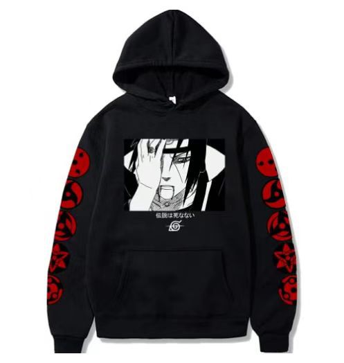 Large size men and women couple sweater trendy hooded hoodie anime hoodie