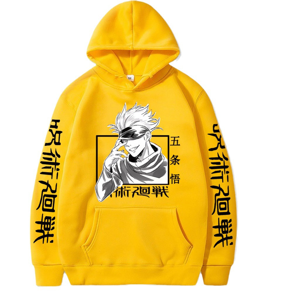 Jujutsu Kaisen Hoodie Hip Hop Anime Truien Tops Losse Lange Mouwen Herfst Man Doek
