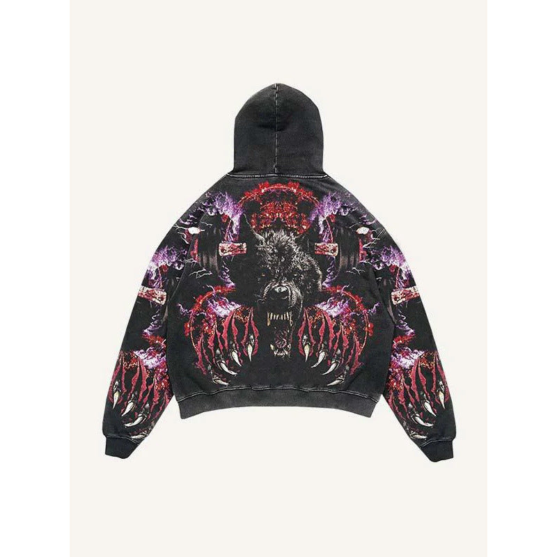 2025 new skull skeleton 3d print sweatshirt men's trendy pullover hoodie