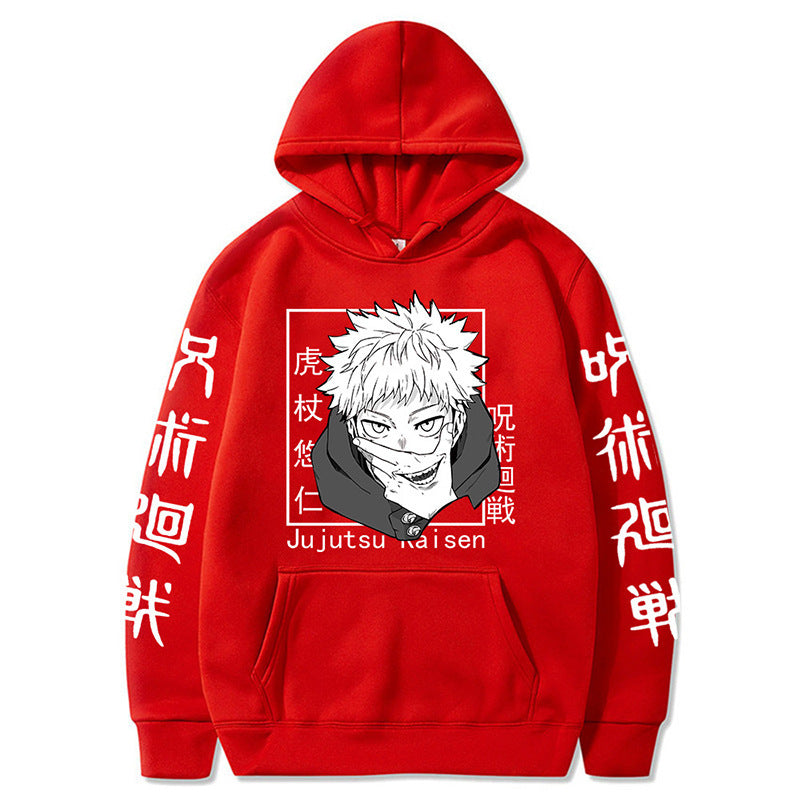 2023 New Anime Knotweed Hisahito Cartoon Printed Hoodie Sweatshirt for Men and Women Spells Return to the Animation Hoodie