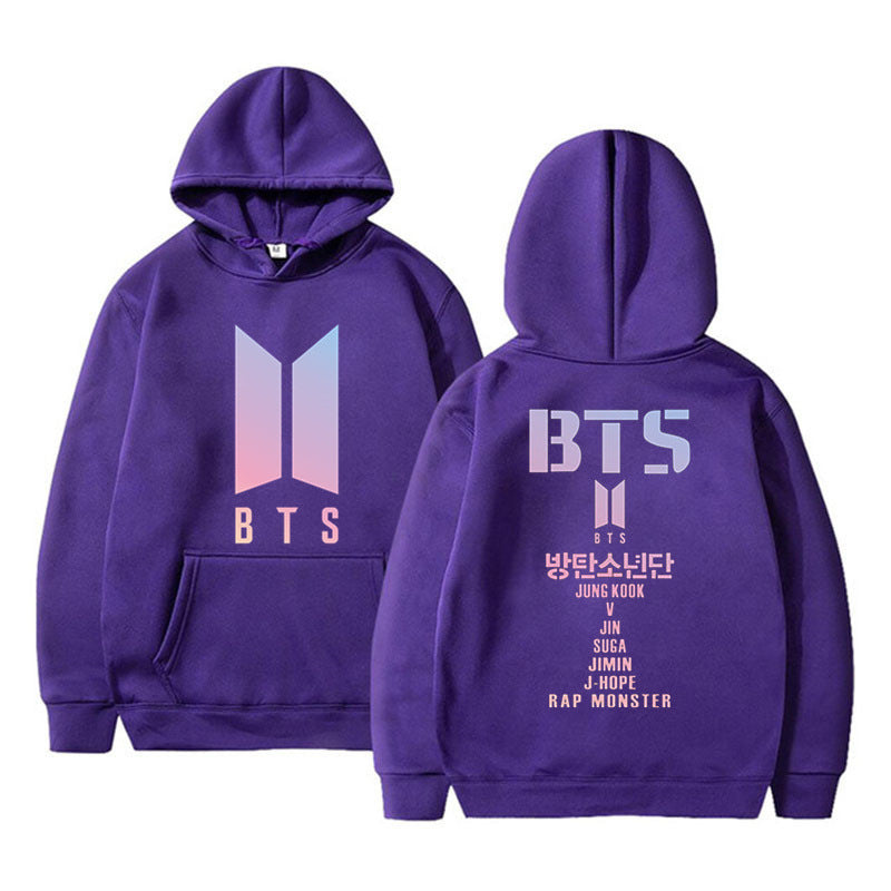 Adult Street Style Hoodie BTS Sweater Women's Youth League Surrounding Cheerleaders Hedging Casual Women's Sweater Sweater