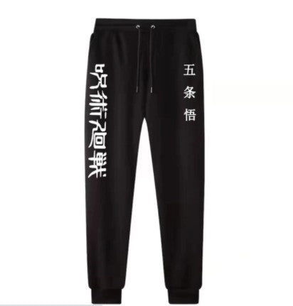 Cross-border wish mantra spell back hoodie hip-hop anime pullover loose long-sleeved fleece sweater