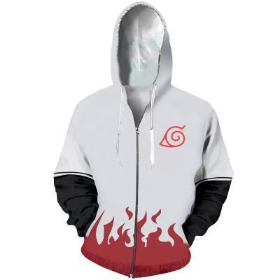 Naruto Akatsuki 3D printed-zip hoodie jacket coat
