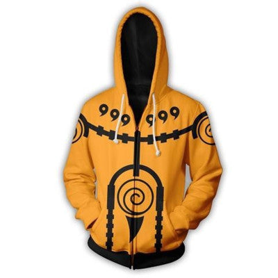 Naruto Akatsuki 3D printed-zip hoodie jacket coat