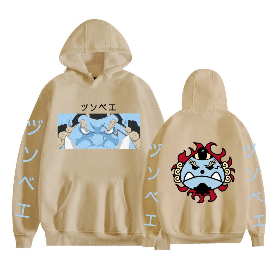 One Piece peripheral printed pullover sweatshirt for men and women