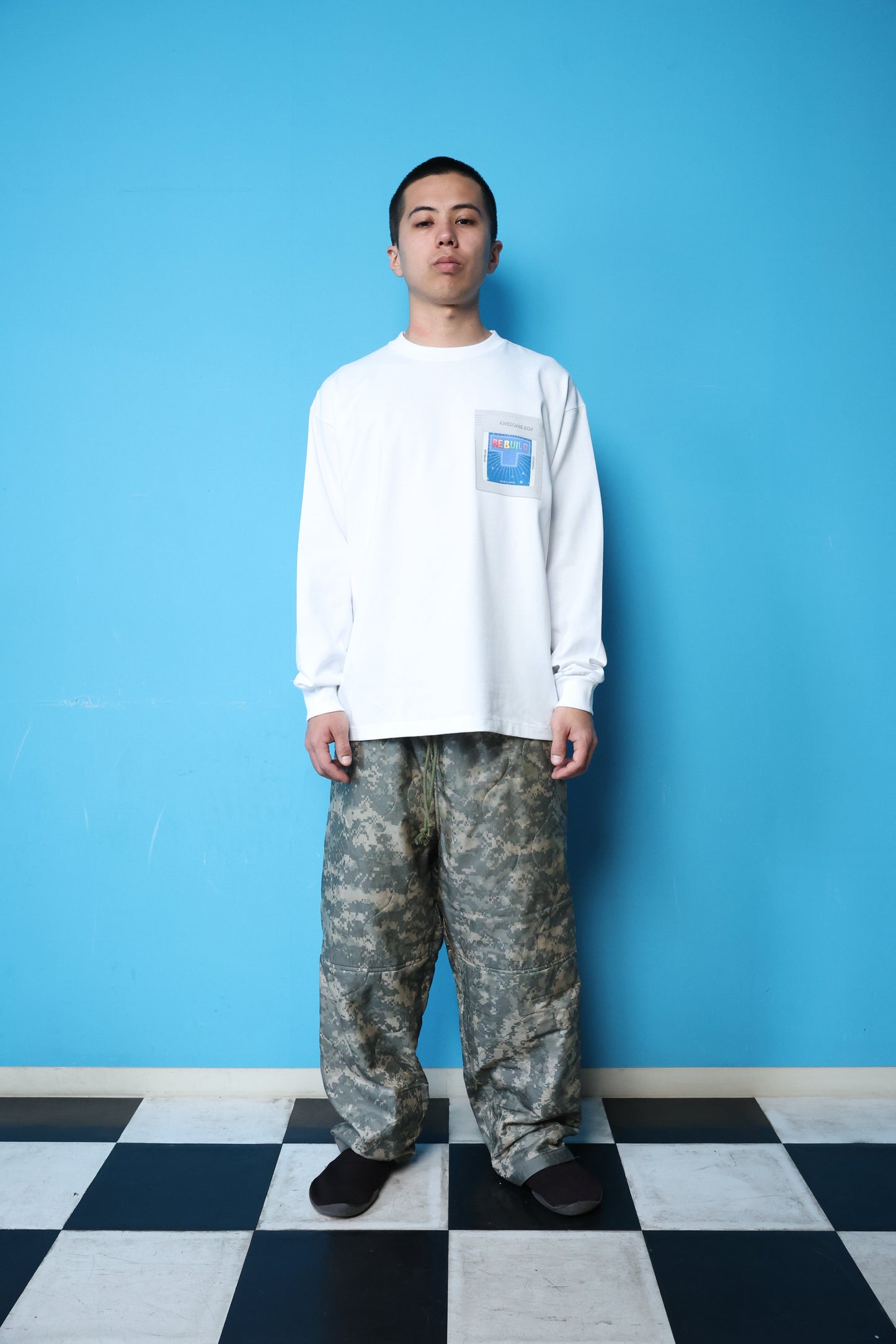 REBUILD L/S TEE(WHITE)