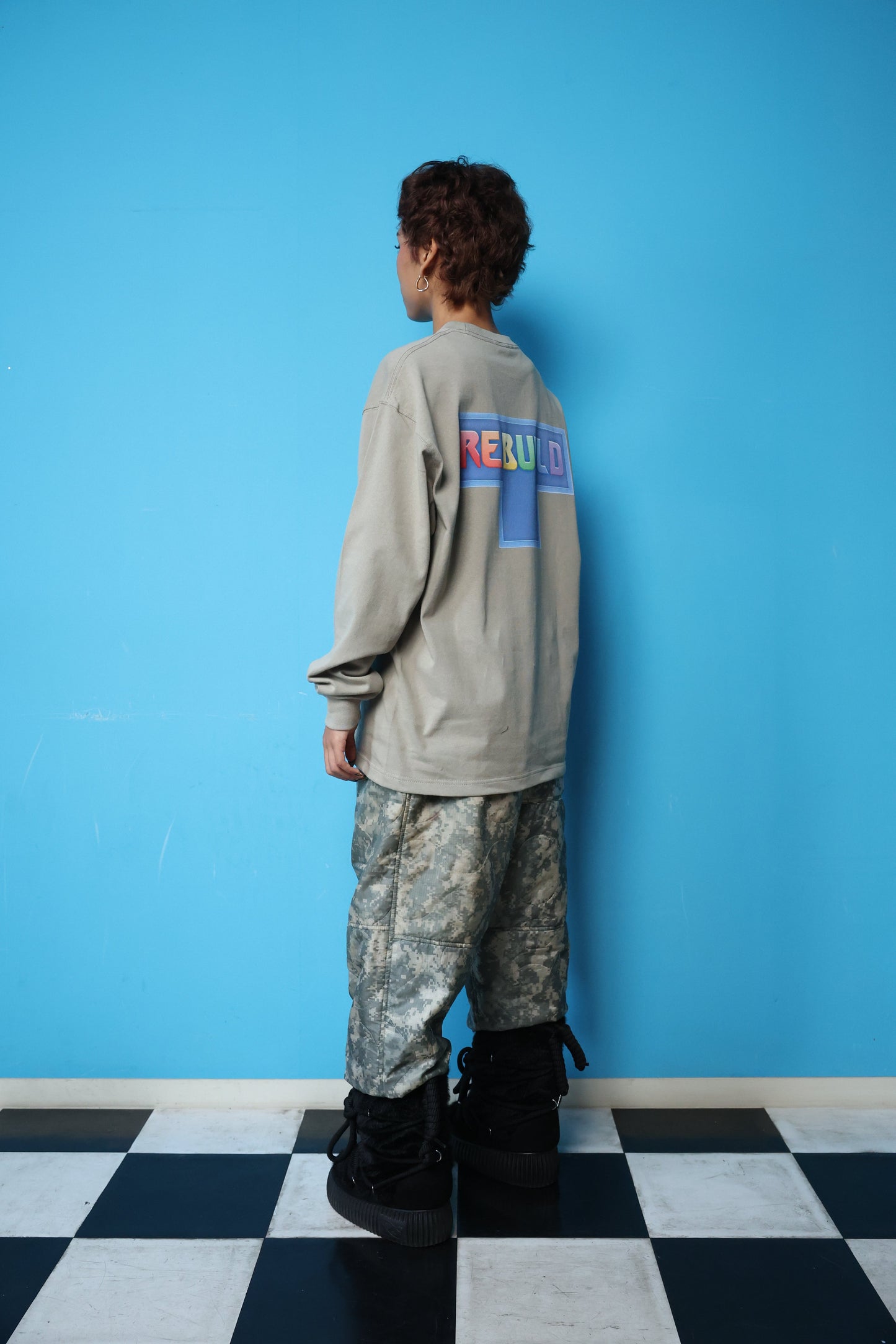 REBUILD L/S TEE(BEIGE)