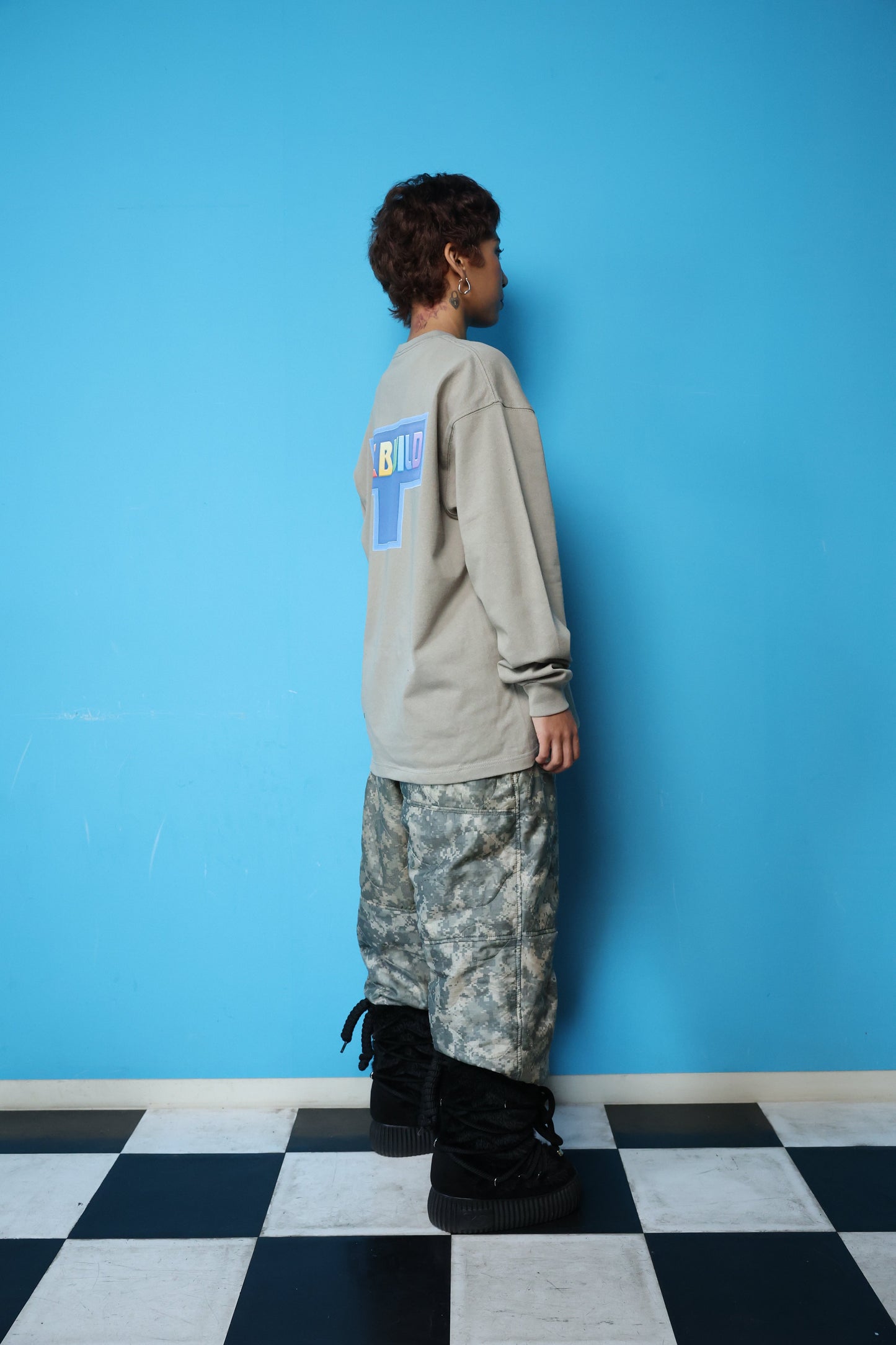 REBUILD L/S TEE(BEIGE)