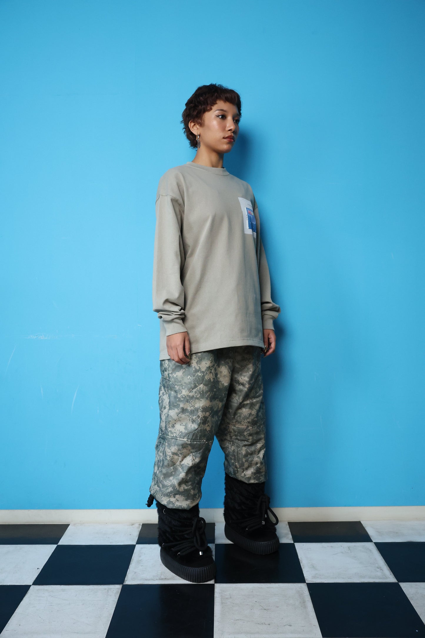 REBUILD L/S TEE(BEIGE)