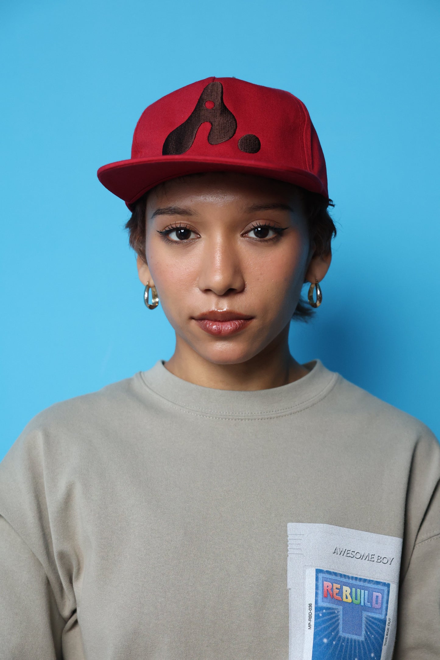 A LOGO B.B CAP(WINE,RED)