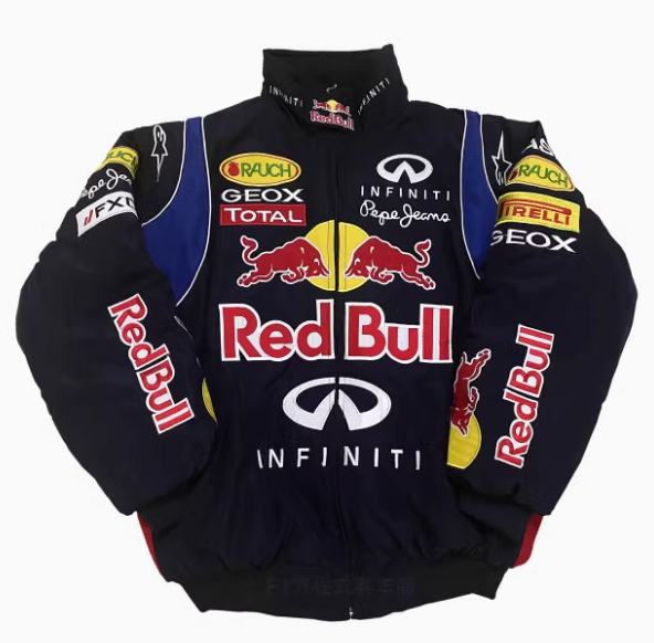 F1 racing suit, motorcycle cotton suit, American retro motorcycle riding suit, men's and women's cotton jacket, embroidered autumn and winter
