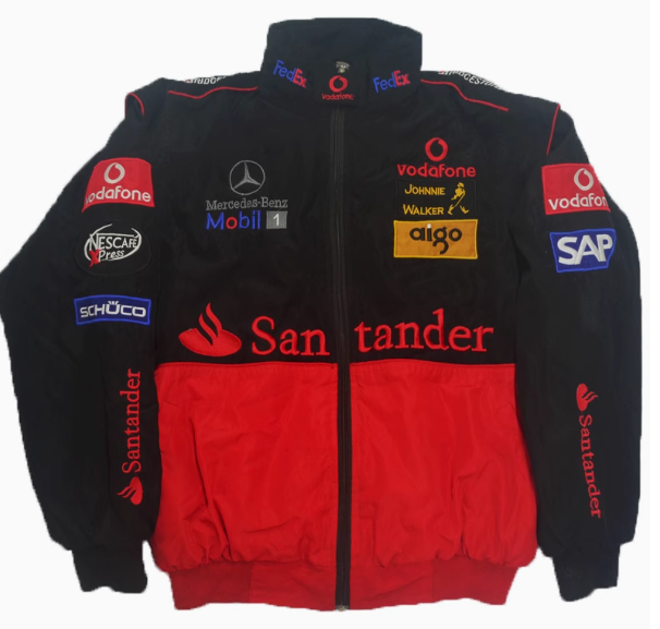 F1 racing suit, motorcycle cotton suit, American retro motorcycle riding suit, men's and women's cotton jacket, embroidered autumn and winter