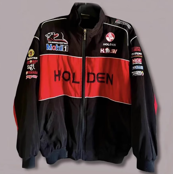 F1 racing suit, motorcycle cotton suit, American retro motorcycle riding suit, men's and women's cotton jacket, embroidered autumn and winter