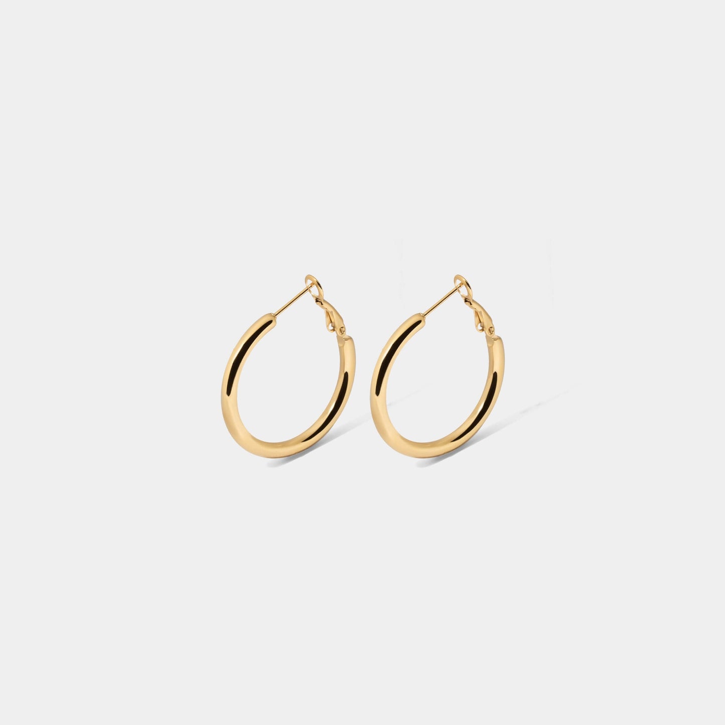 [ゴールド] ベーシックフープピアス