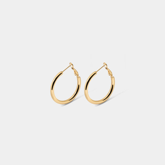 [ゴールド] ベーシックフープピアス